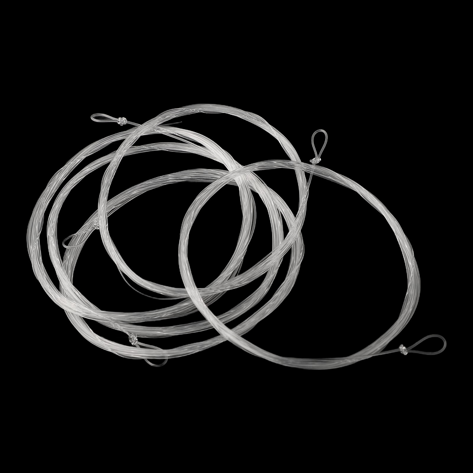 Splihome 5Pcs 9Ft Fly Fishing Tapered/ Leader Nylon Fly Taper/ Line Leader Fishing Line with /Loop Multi Size Fishing Tool Accessories,1X